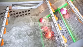 Линия по очистке, нарезке и упаковке лука