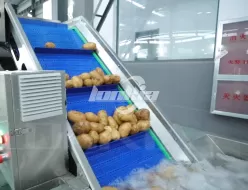 Линия по очистке и нарезке картофеля