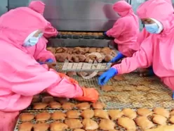 Линия по переработке мяса: варка на пару, запекание и жарка